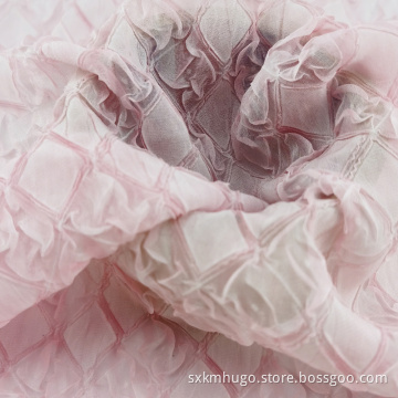 Chiffon Crinkle Seersucker Crepe Stoff für Hemdhemd